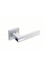 Ручка дверная FANTOM ELEMENTS 453-50 матовый белый хром блест.