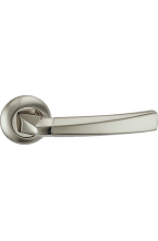 ФУРОРЕ DH 11-08 SN/NP Никель мат./никлель блест. Ручка для межкомнатных дверей