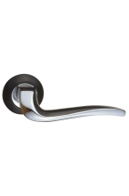 МОРЕТТИ DH 424-08 B/CP Черный хром Ручка для межкомнатных дверей