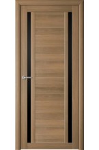 Рига Янтарный кипарис черное стекло межкомнатная дверь