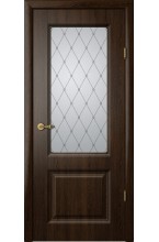 Тициан 1 Антик дуб матовое стекло рис. "Классика" межкомнатная дверь