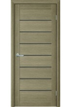 Тренд Т-1 Eco Tex Лиственница латте стекло графит межкомнатная дверь