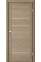 Тренд Т-1 Eco Tex Лиственница латте матовое стекло межкомнатная дверь