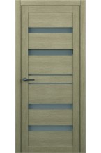 Тренд Т-12 Eco Tex Лиственница латте стекло графит межкомнатная дверь