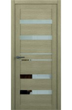 Тренд Т-12 Eco Tex Лиственница латте с зеркалом межкомнатная дверь