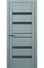 Тренд Т-12 Eco Tex Ясень дымчатый стекло графит межкомнатная дверь