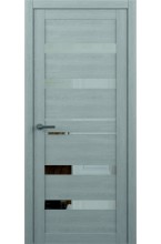 Тренд Т-12 Eco Tex Ясень дымчатый с зеркалом межкомнатная дверь
