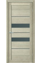 Тренд Т-4 Eco Tex Акация кремовая стекло графит межкомнатная дверь