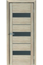 Тренд Т-7 Eco Tex Акация кремовая стекло графит межкомнатная дверь