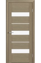 Тренд Т-7 Eco Tex Лиственница латте молочное стекло межкомнатная дверь