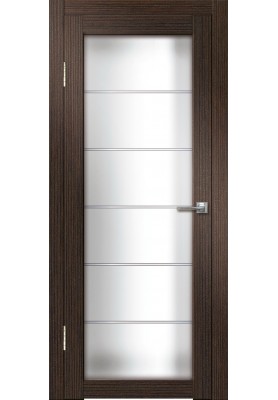 Интери ДО (венге вертикальный) матовое стекло межкомнатная дверь