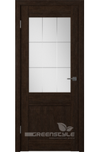 Greenline GLAtum С6 (венге) стекло матовое межкомнатная дверь