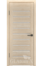 Greenline GLAtum X3 (капучино) стекло белый сатинат межкомнатная дверь