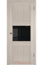 Ex 73/1 капучино черное стекло межкомнатная дверь