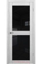 Ex 70/2 Ривьера айс черное стекло межкомнатная дверь