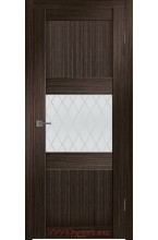 Ex 73/1 венге матовое стекло ромб межкомнатная дверь