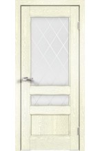 CLASSICO 3V Слоновая кость стекло ромб межкомнатная дверь