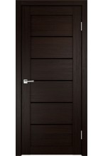Linea 1 Венге черное стекло межкомнатная дверь