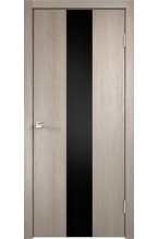 SMART Z2 Капучино черное стекло межкомнатная дверь