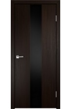 SMART Z2 Венге черное стекло межкомнатная дверь