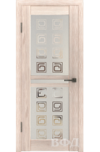 LINE 12 ( Л12ПО1) капучино зеркало матовое квадрат межкомнатная дверь 
