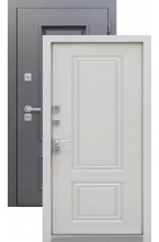 Luxor Termo 2 Букле антрацит/Эмалит белый Металлическая входная дверь