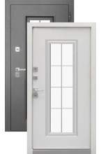 Luxor Termo 4 Букле графит/Эмалит белый Металлическая входная дверь